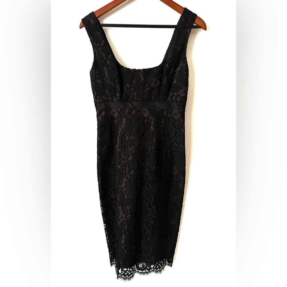Charles Chang-Lima Black Lace Sleeveless Dress Size 0